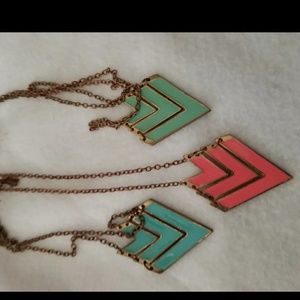 Three necklaces vintage style